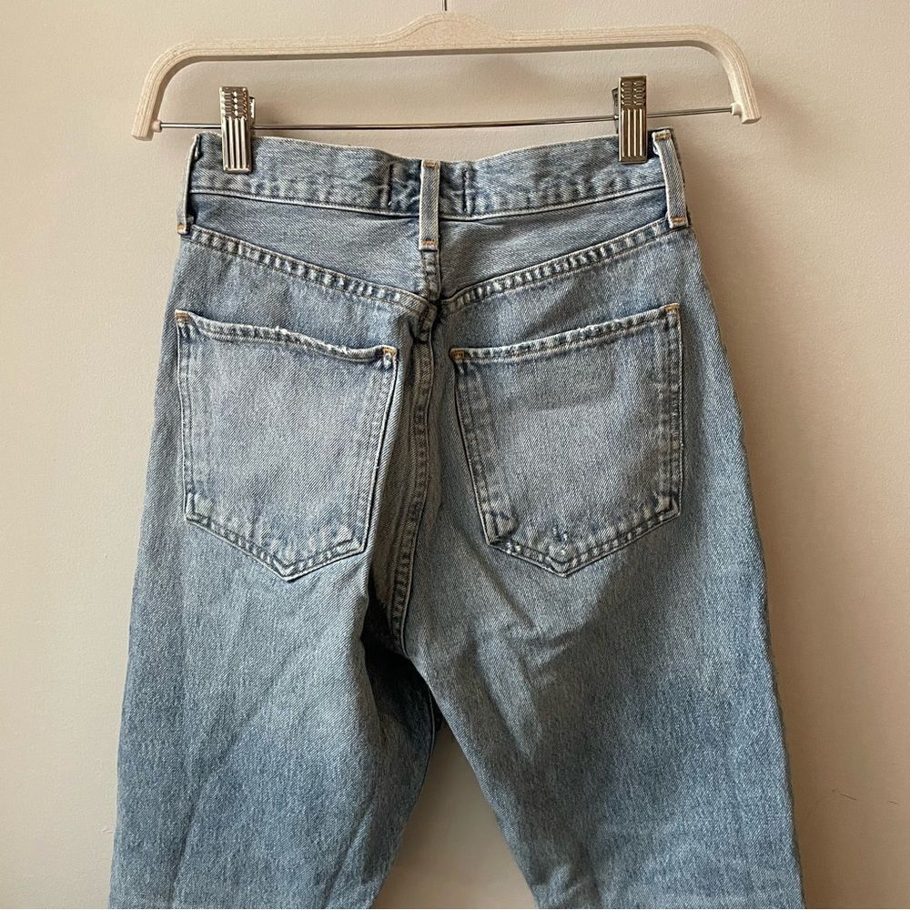 AGOLDE Riley High Rise Straight Crop Jeans Doubt - Picture 6 of 9